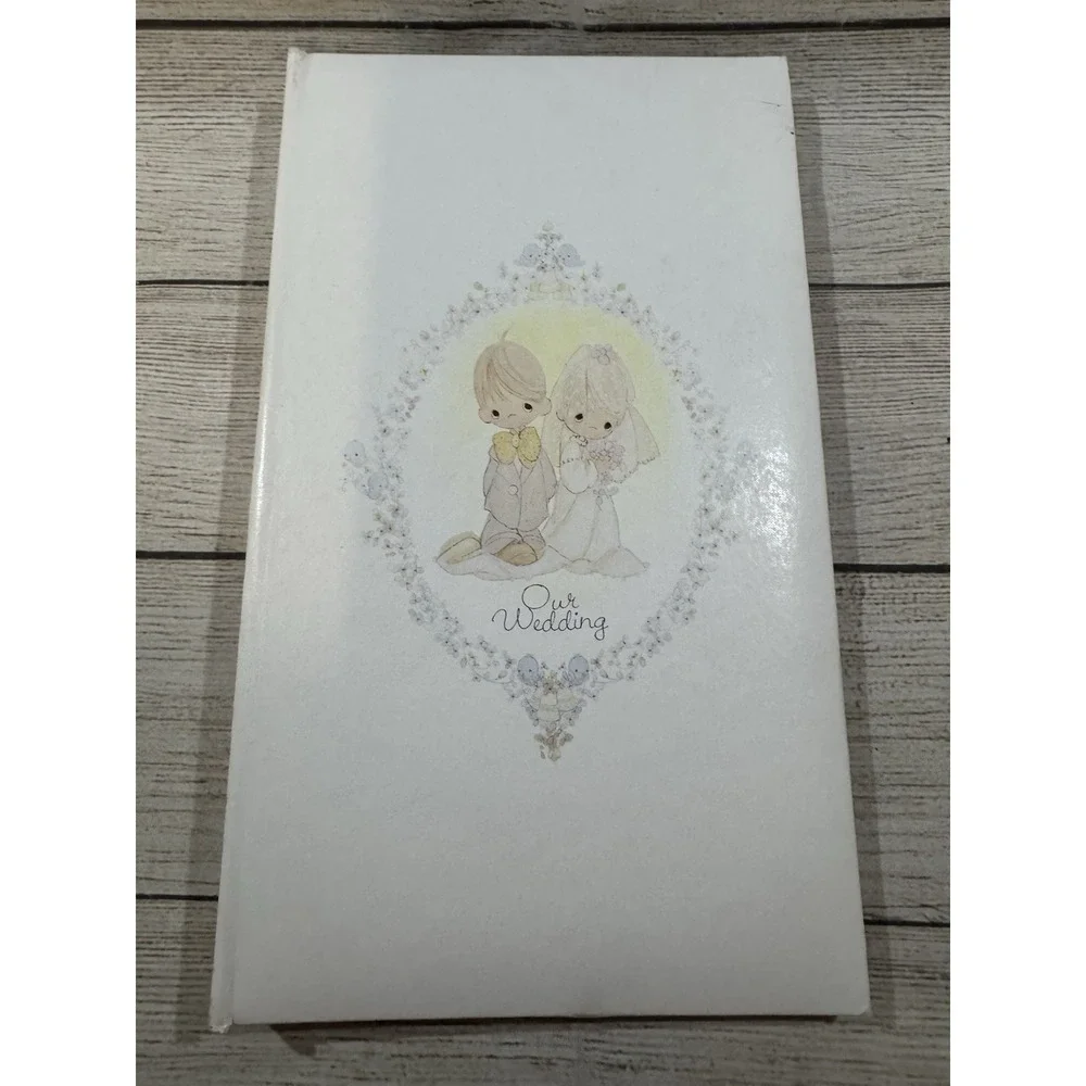 VTG Precious Moments Flip Photo Album Wedding Book Holds 40 3.5